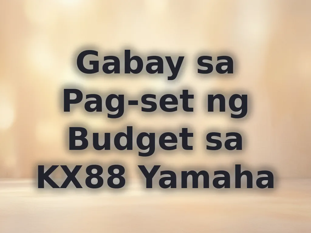 Budgeting guide para sa casino