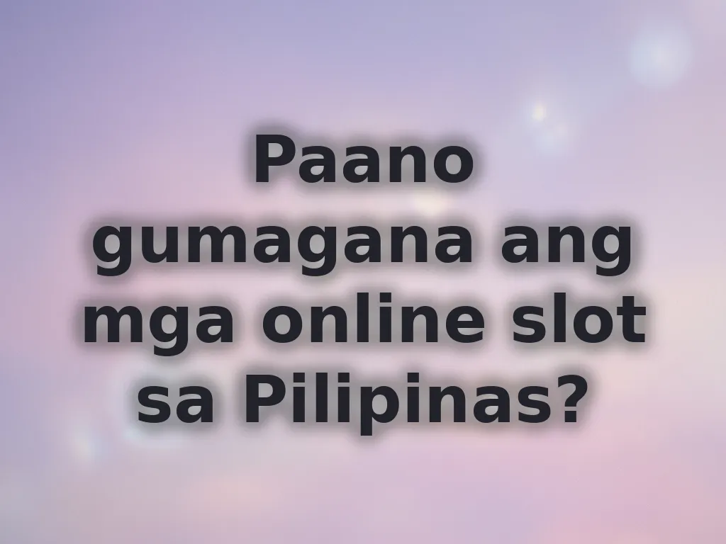 Online slots system sa PH